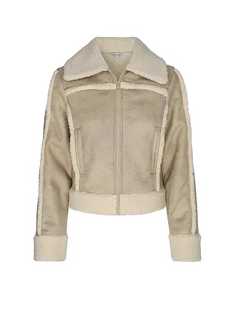 GUESS | Jacke in Felloptik | creme